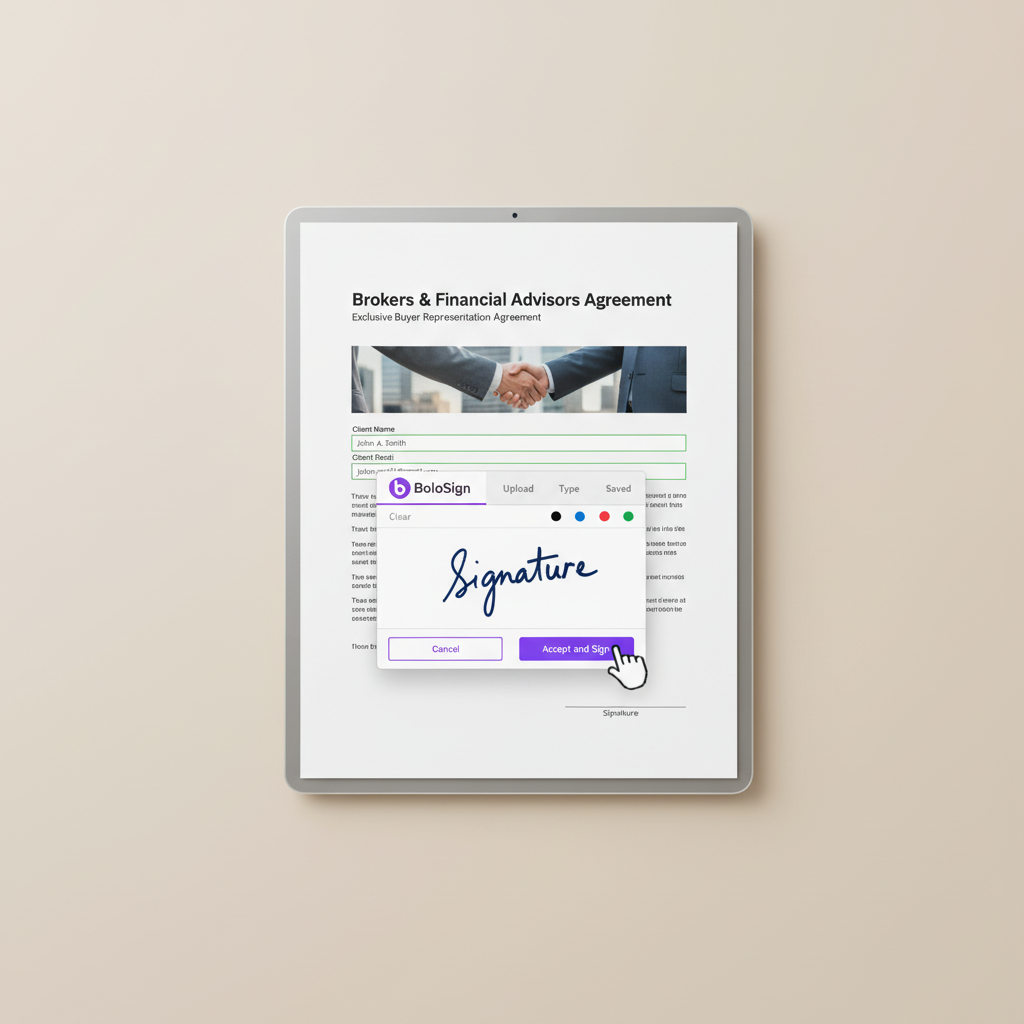 eSignature for Brokers & Financial Advisors by BoloSign