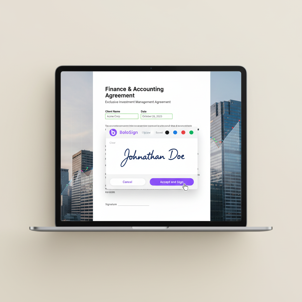 eSignature for Finance & Accounting by BoloSign